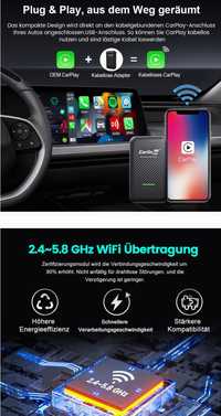 CarlinKit bezprzewodowy adapter CarPlay 3.0 do pojazdów z fabrycznym p