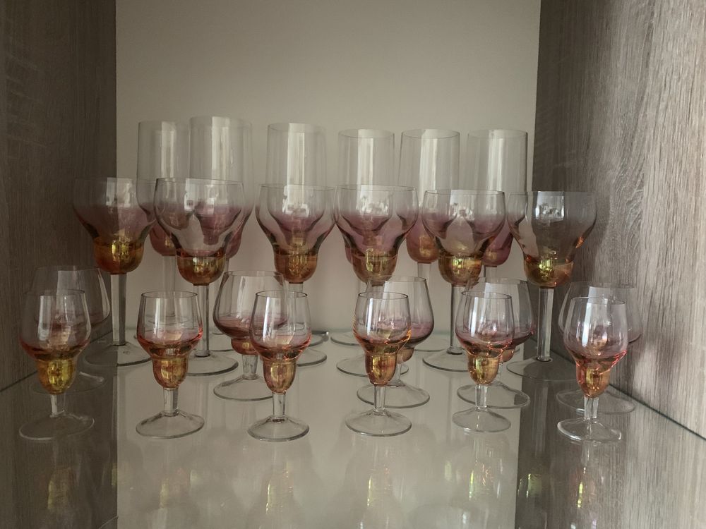 Zestaw Horbowy komplet kieliszków do szampana , wina, koniaku ,wódki