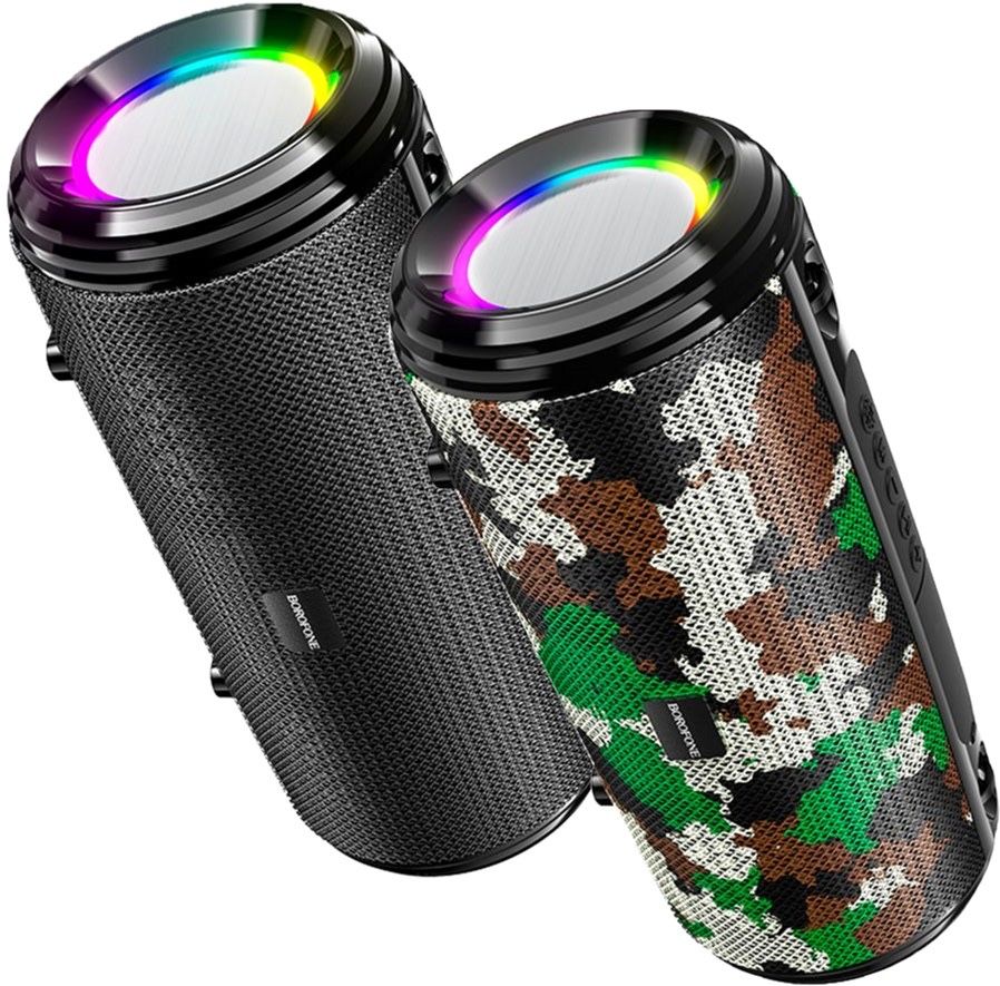 Портативна Bluetooth колонка з підсвічуванням Borofone BR13 (black)