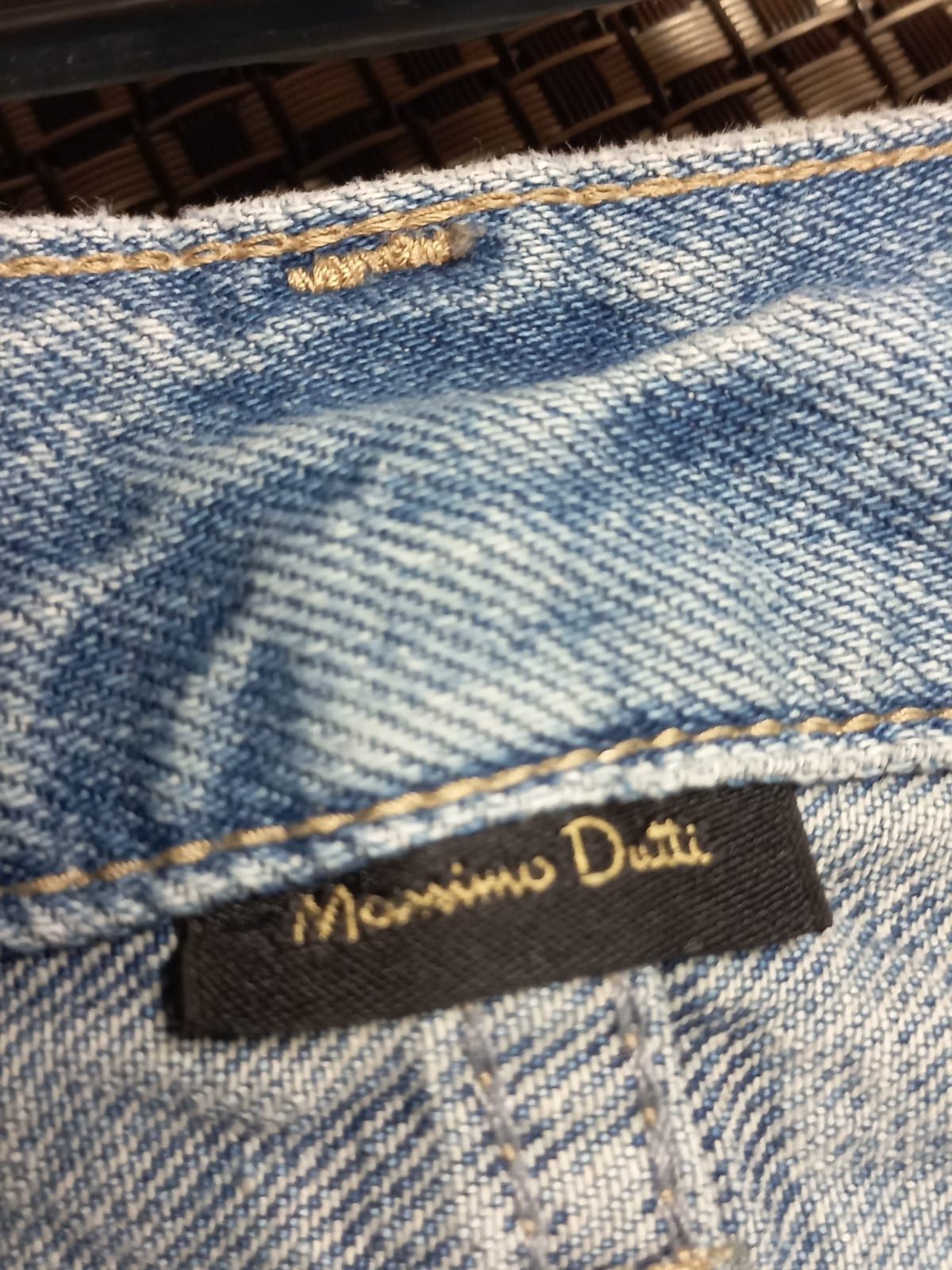 Jeansy damskie Massimo Dutti niebieskie proste stan idealny rozm.44