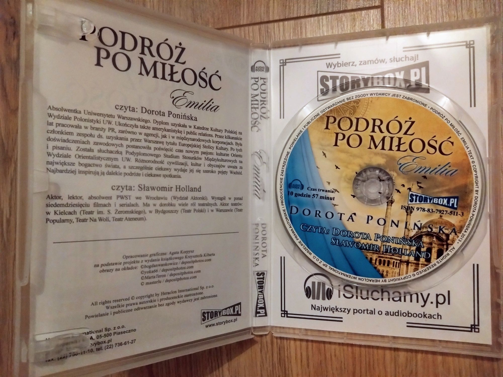 Audiobook Podróż po miłość Emilia. Dorota Ponińska.