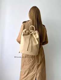 Ralph Lauren Izzie Backpack жіночий шкіряний рюкзак бакет женский