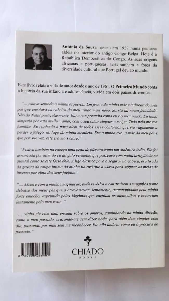 As memórias de dois mundos (2 Volumes) - António de Sousa (Portes Grát