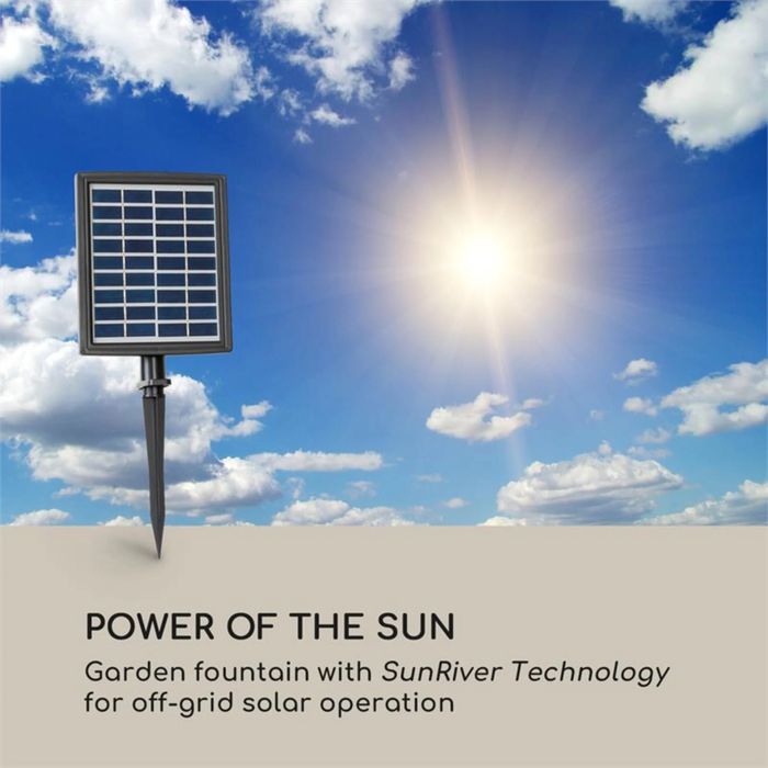 Фонтан на сонячній панелі каскадний фонтан Blumfeldt Messina Solar