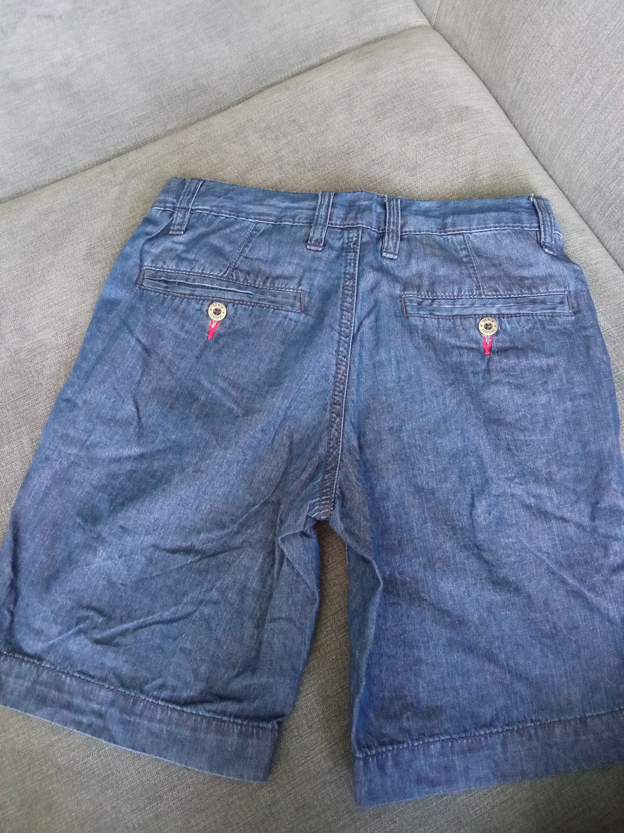 Spodenki krótkie szorty CIENKI jeans roz.134