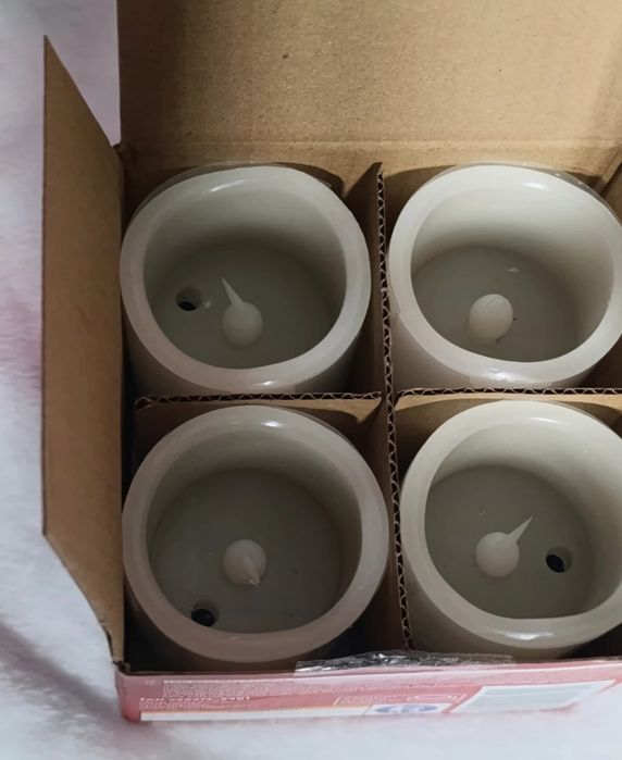 Zestaw 4 świec LED z prawdziwego wosku – Livarno Home