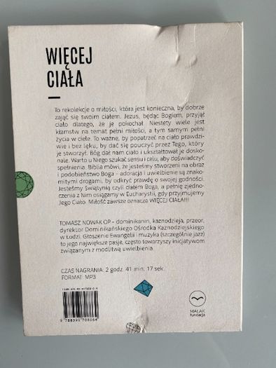 Więcej ciała Tomasz nowak OP dominikanin mp3 konferencja plyta idealna
