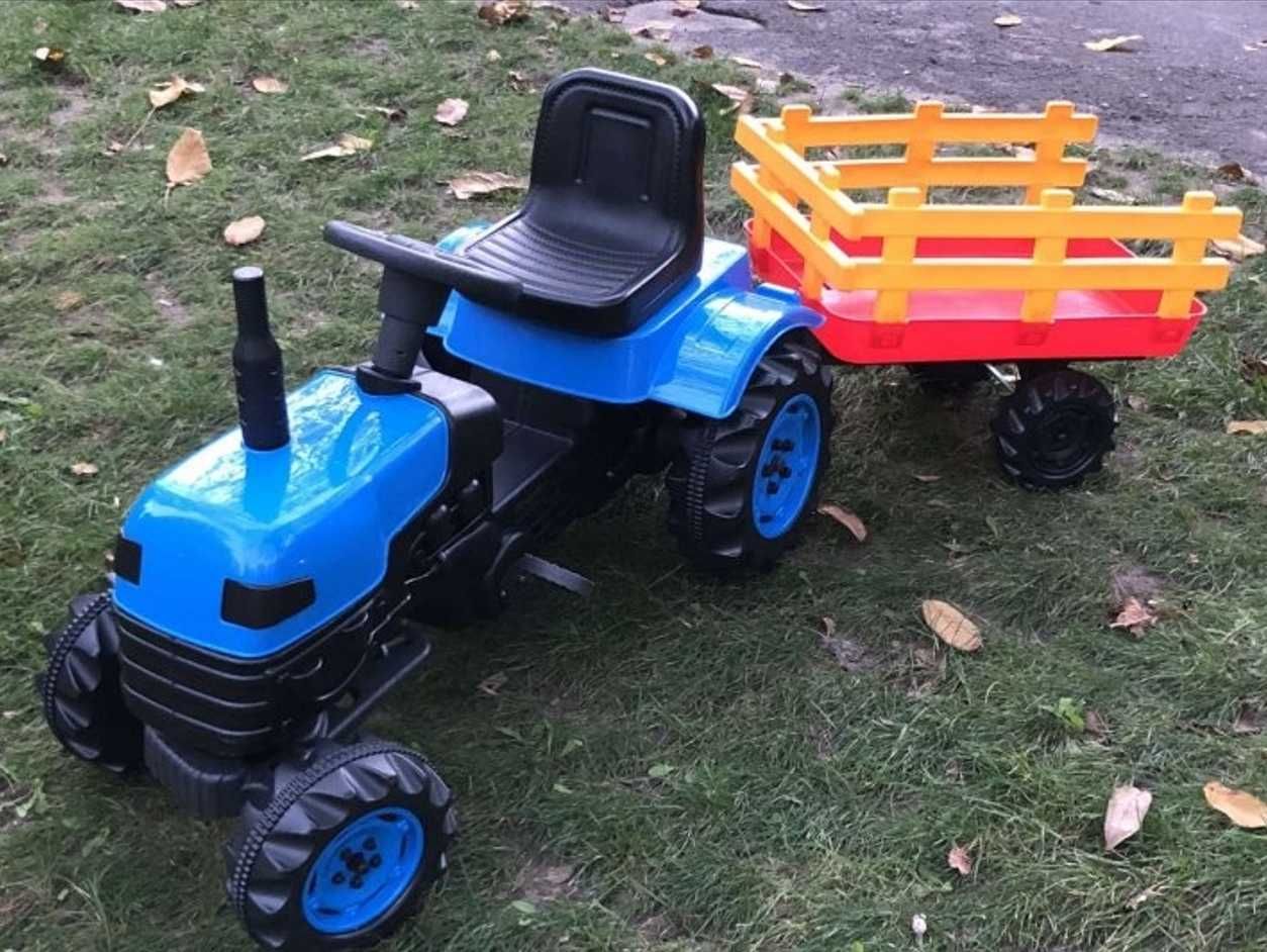 Іграшка вело трактор на педалях з причепом на 2 - 4 рочки дитині