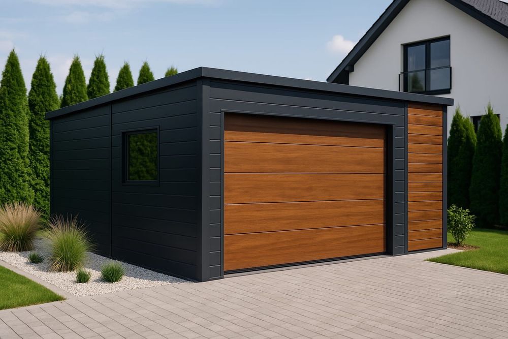 GARAŻ ocieplany z płyty warstwowej 2,5x5 3x5 3x6 3,5x6 4x7 PRODUCENT