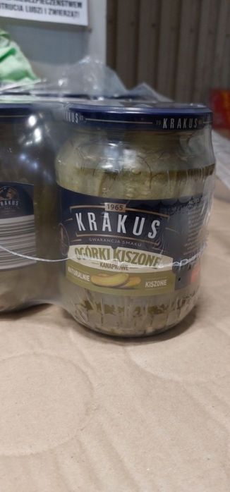 Ogórki kiszone kanapkowe Krakusa 670g