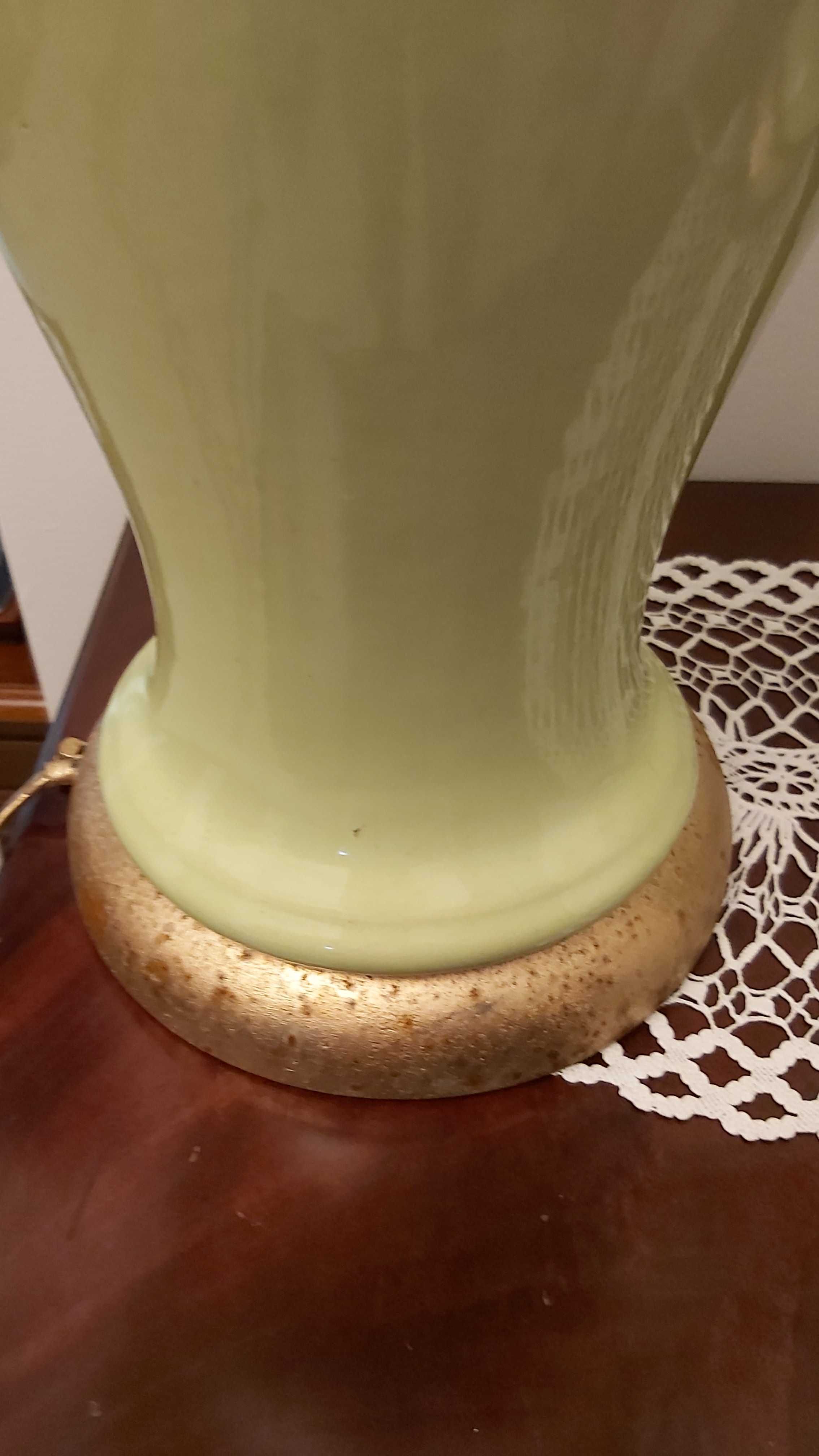Lampy stołowe szt 2 , porcelana , kolor seledyn