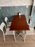 Mesa e cadeira para restaurante