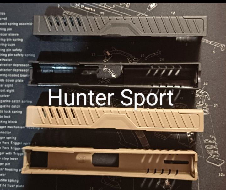 Защитная накладка на затвор Glock 17 Fab Defense TacSkin.