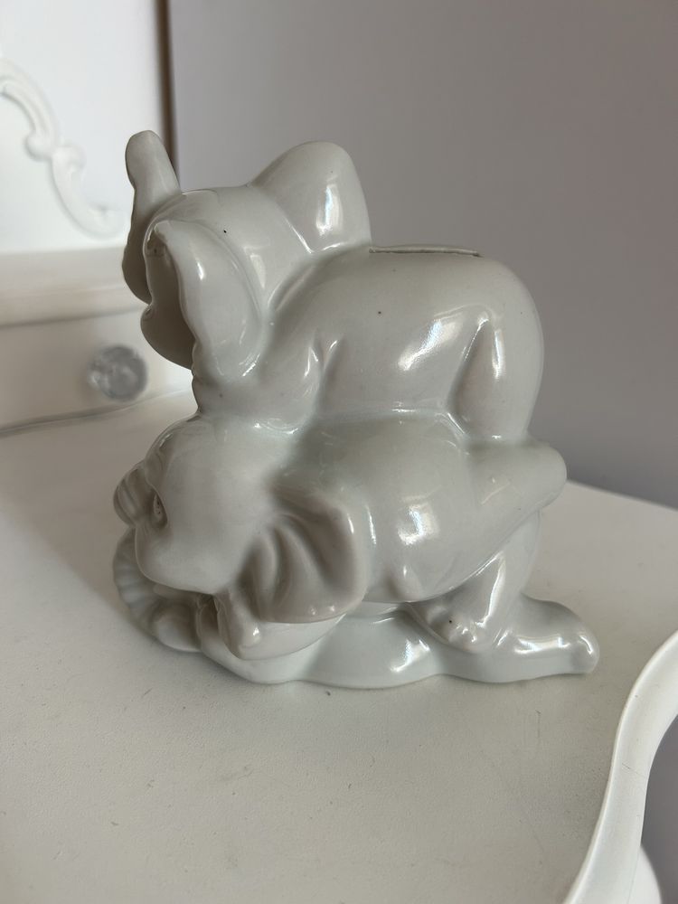 Porcelanowa figurka, skarbonka słonie Dikolenko nr.6129