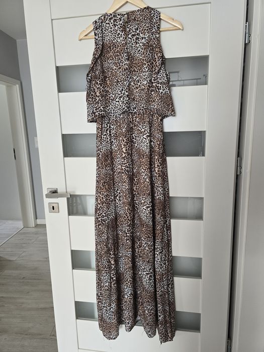 Sukienka maxi panterka