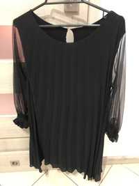 Sukienka czarna plisowana