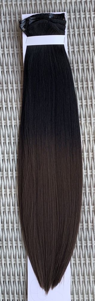 Premium Ultra włosy doczepiane, czarny / brąz / ombre /clip in,( 202 )