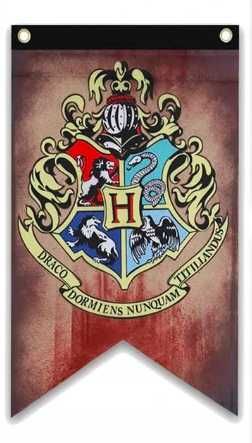 Flaga Slytherin Harry Potter 125 x 70 cm