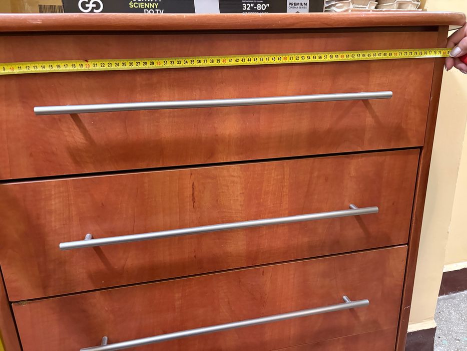 Zestaw mebli- komoda, witryna, dostawka do biura