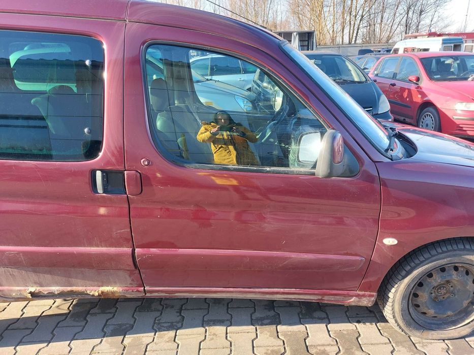 DRZWI KOMPLETNE MECHANIZM ZAMEK PRAWY PRZÓD CITROEN BERLINGO I 02-08r