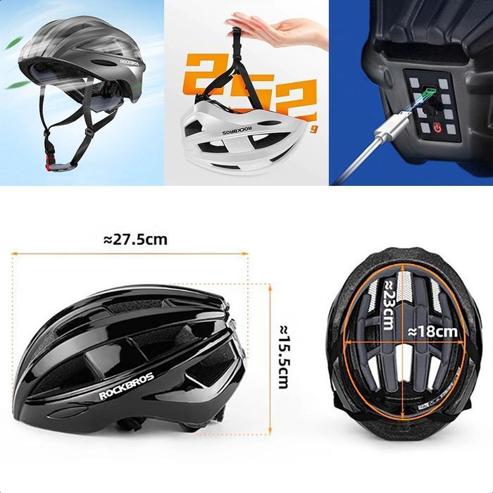 Kask rowerowy Rockbros ZK-013TI - szary