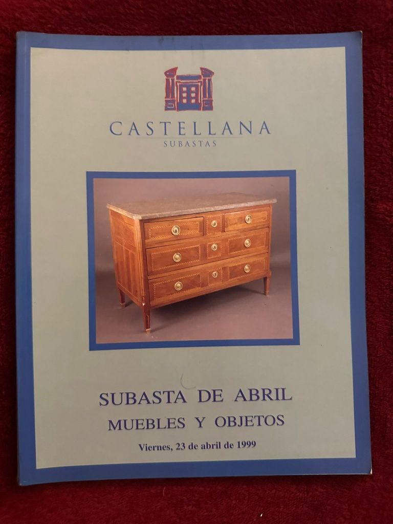 Catálogo de antiguidades antigo