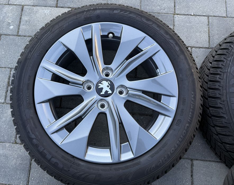 Oryginalne Felgi Peugeot 208 4x108 6.5J ET32 195/55R16 97H Zima 2022r