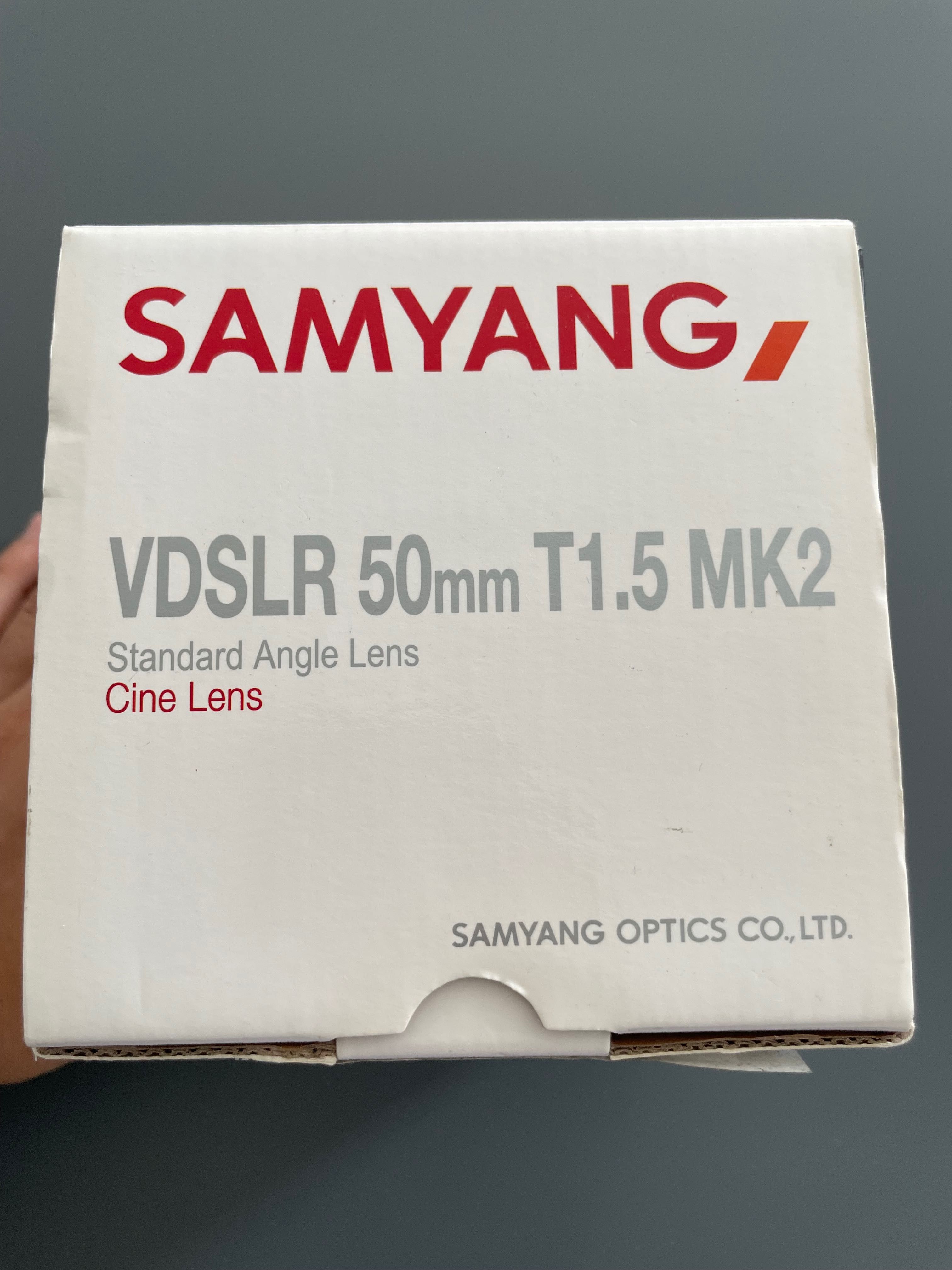 samyang rf 50mm t1.5 vdslr mk2