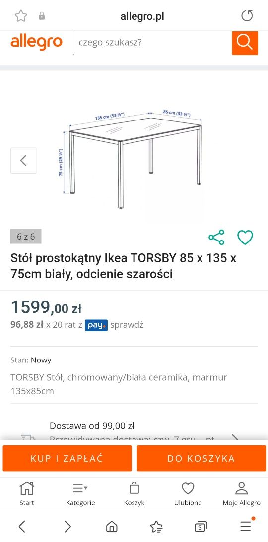 Stół + 4 krzesła ikea Tobias+ torsby