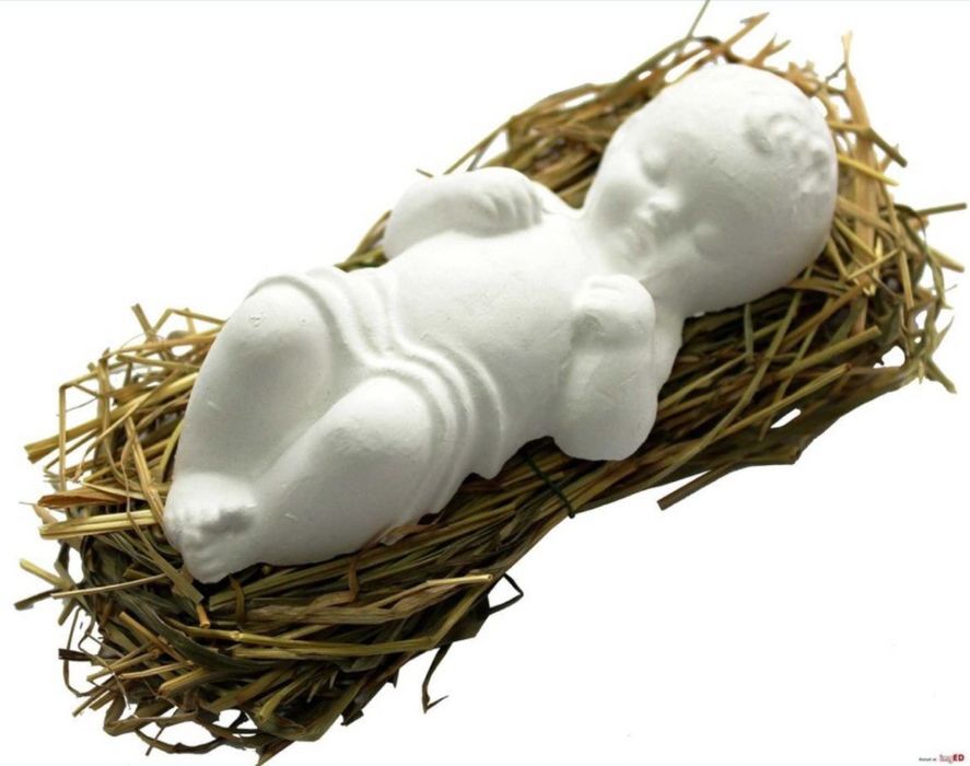 Jezusek gipsowy 100% handmade idealny do szopki wysylka 24h.Duża ilość