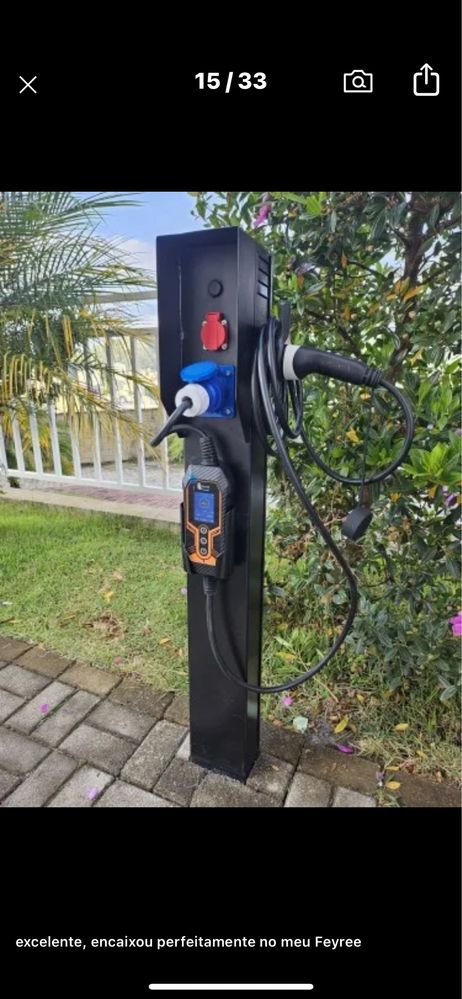 Зарядне WiFi Feyree7.4KW 32A Type1 - 2   (Leaf,Zoe)Зарядний присрій