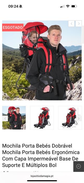 Mochila para caminhada com criança