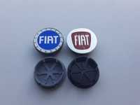 Centros/tampas de jante completos FIAT com 50, 56, 60, 65 e 68 mm