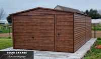 Garaż blaszany blaszak 4x6 drewnopodobny (RÓŻNE WYMIARY 6x5 7x5 8x6)