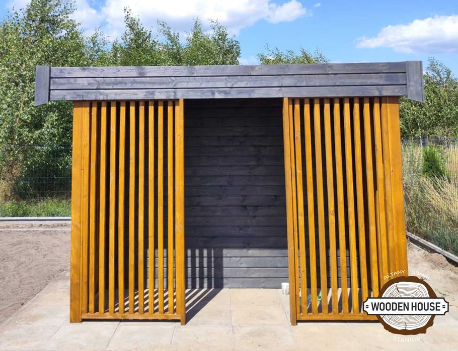 Domek ogrodowy, domek narzędziowy z drewutnią "Magnum"