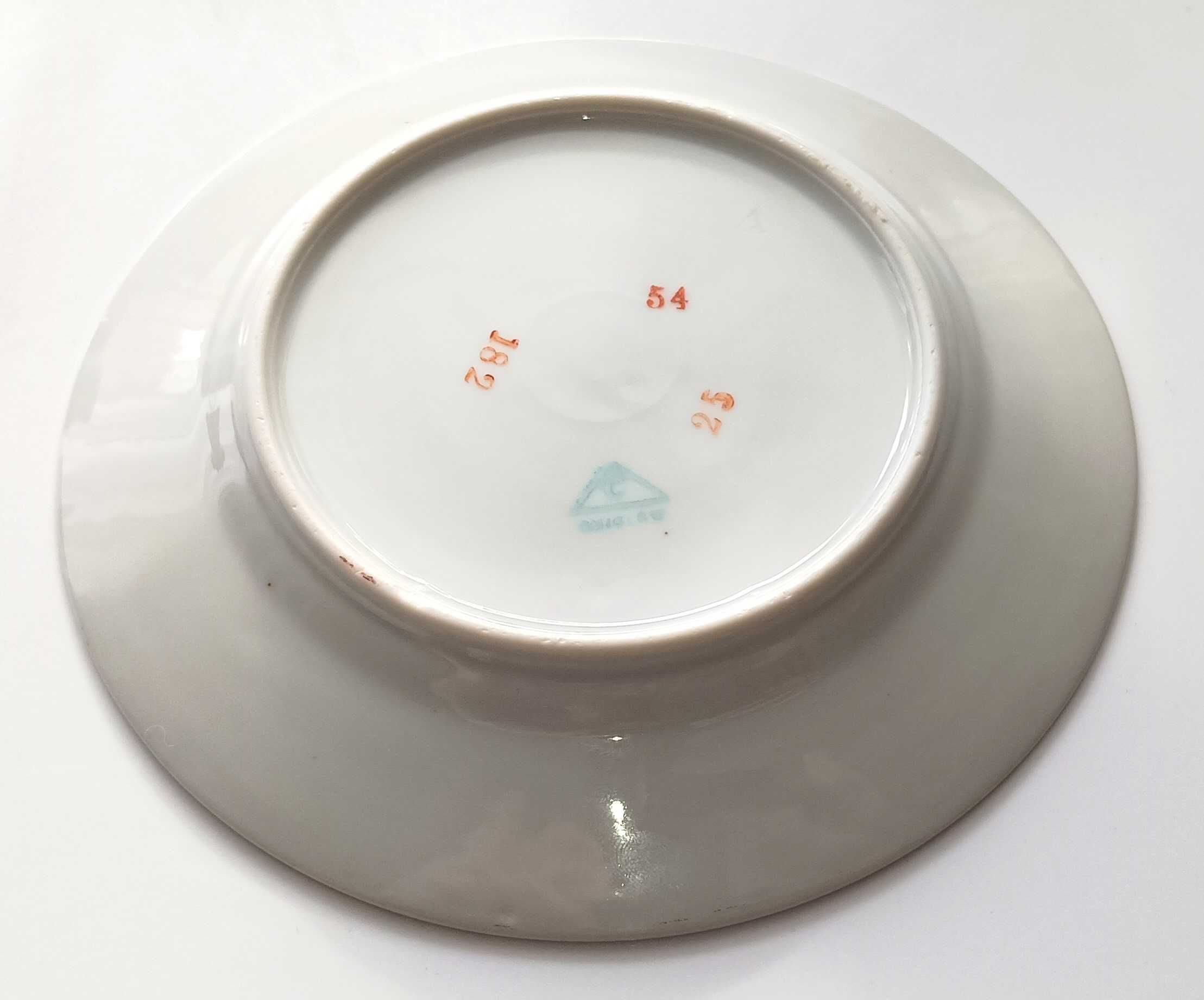 Porcelana Ćmielów Talerz Podstawek Scena Antyczna sygn 1930