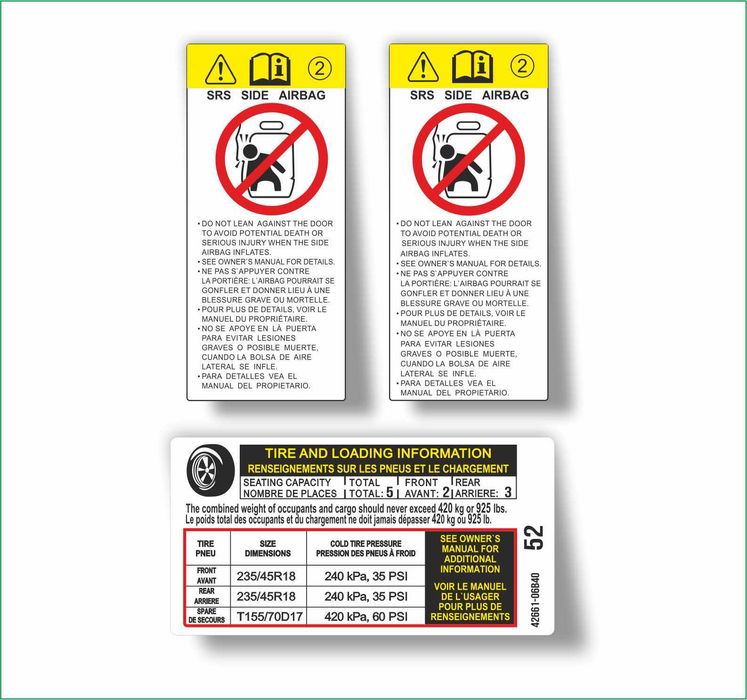 Наклейка, бирка, шильдик на авто. Наліпка для авто