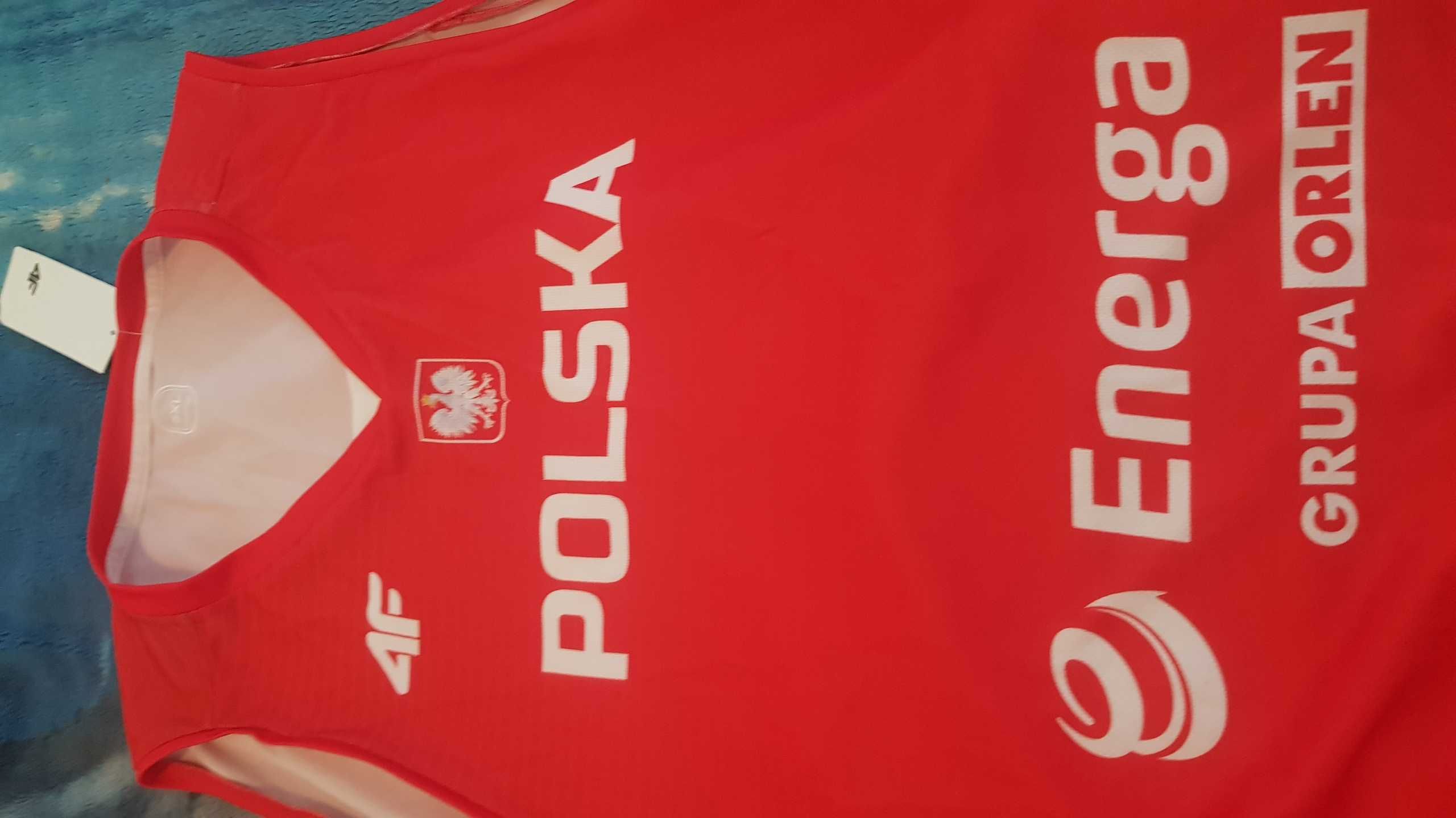 Koszulka reprezentacji Polski w koszykówce czerwona rozne rozmiary