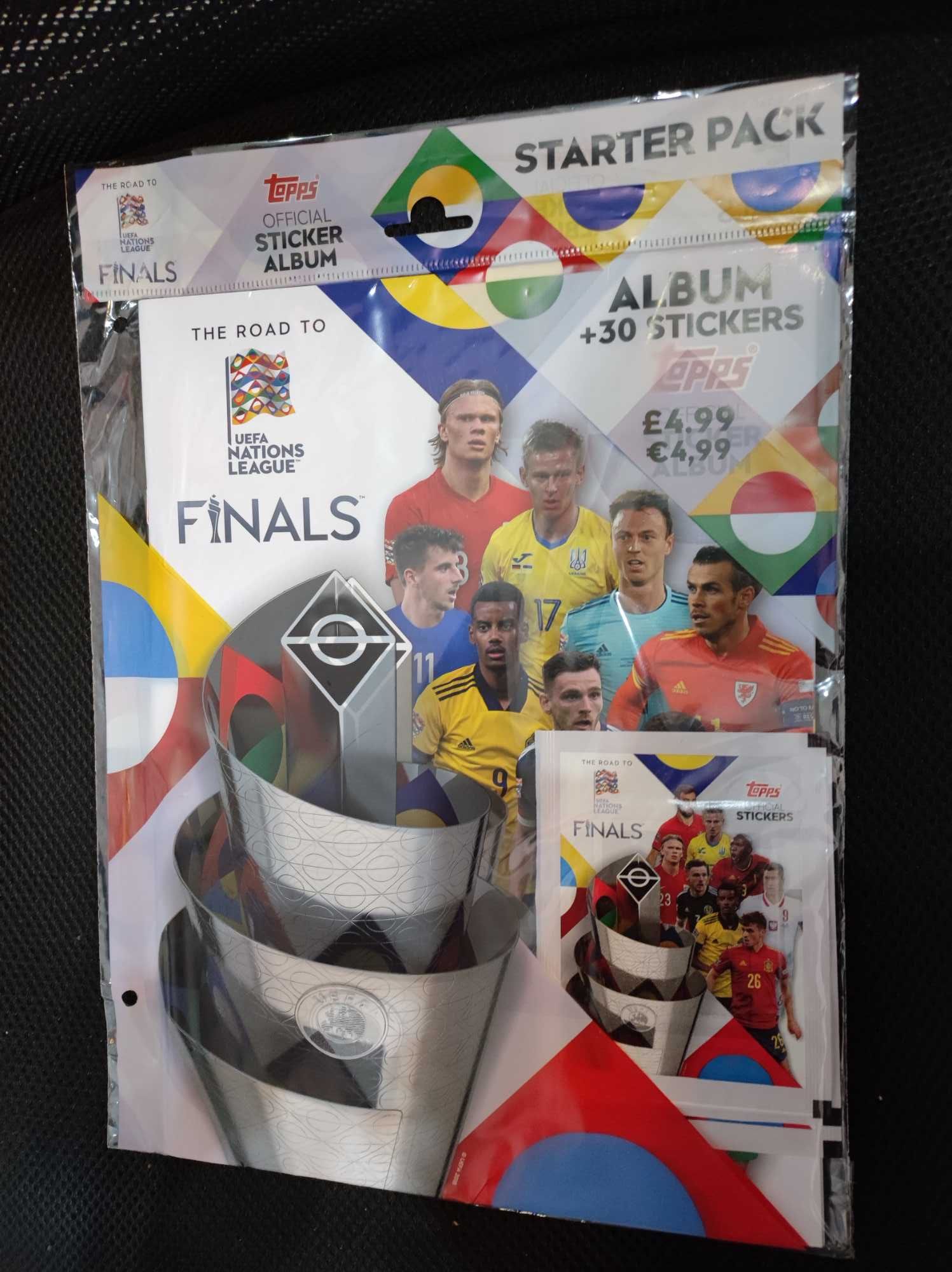 Album Topps Uefa Nations League + naklejki 510 sztuk 100% Oryginalne