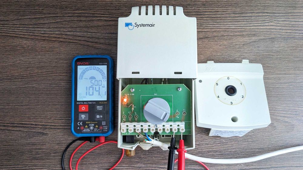 Трансформаторний регулятор швидкості Systemair RE 1.5 Вентс