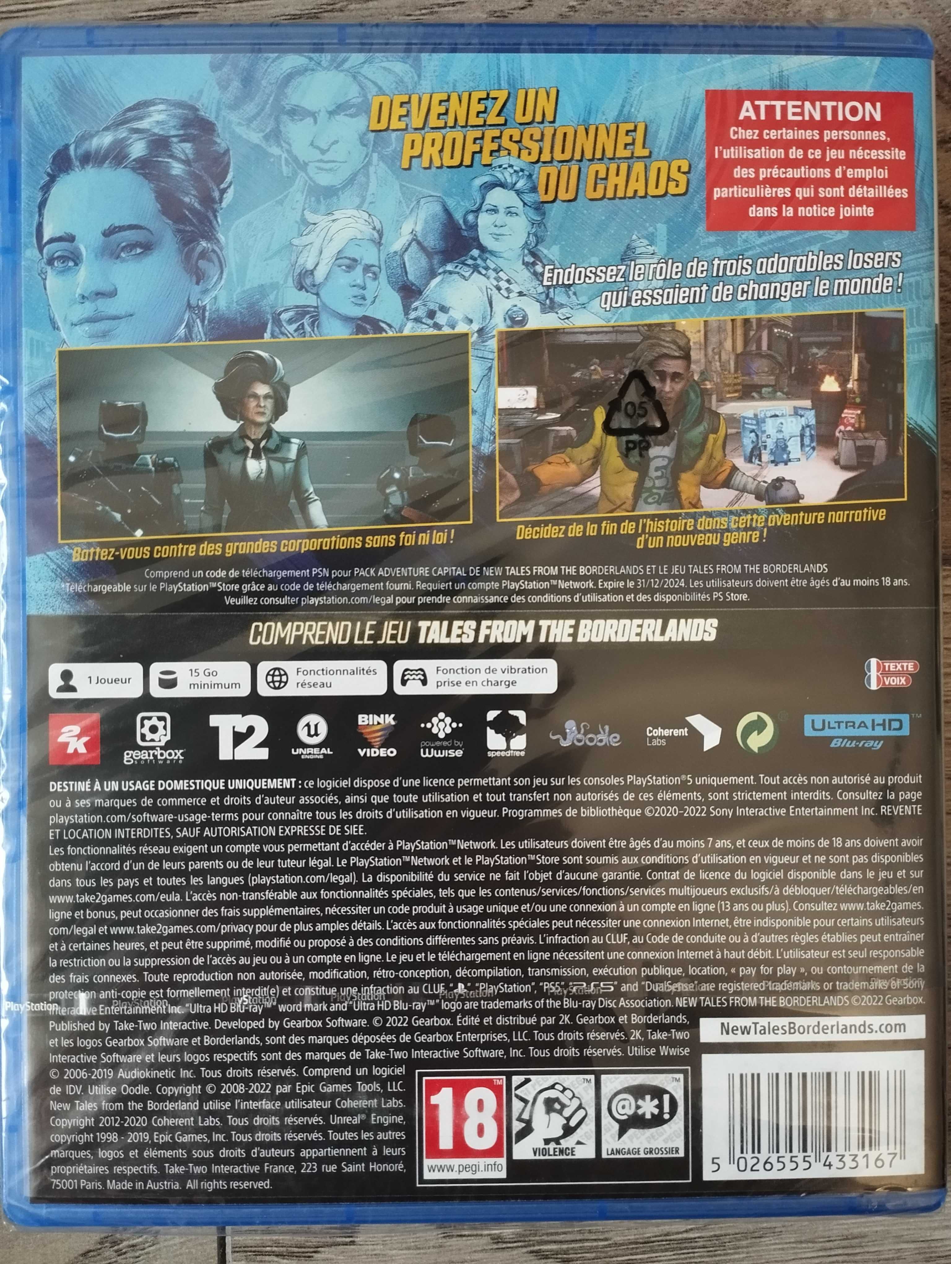 Nowa Gra New Tales From The Borderlands PS5 Playstation