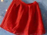 Пышная красная юбка на лето Новая XL