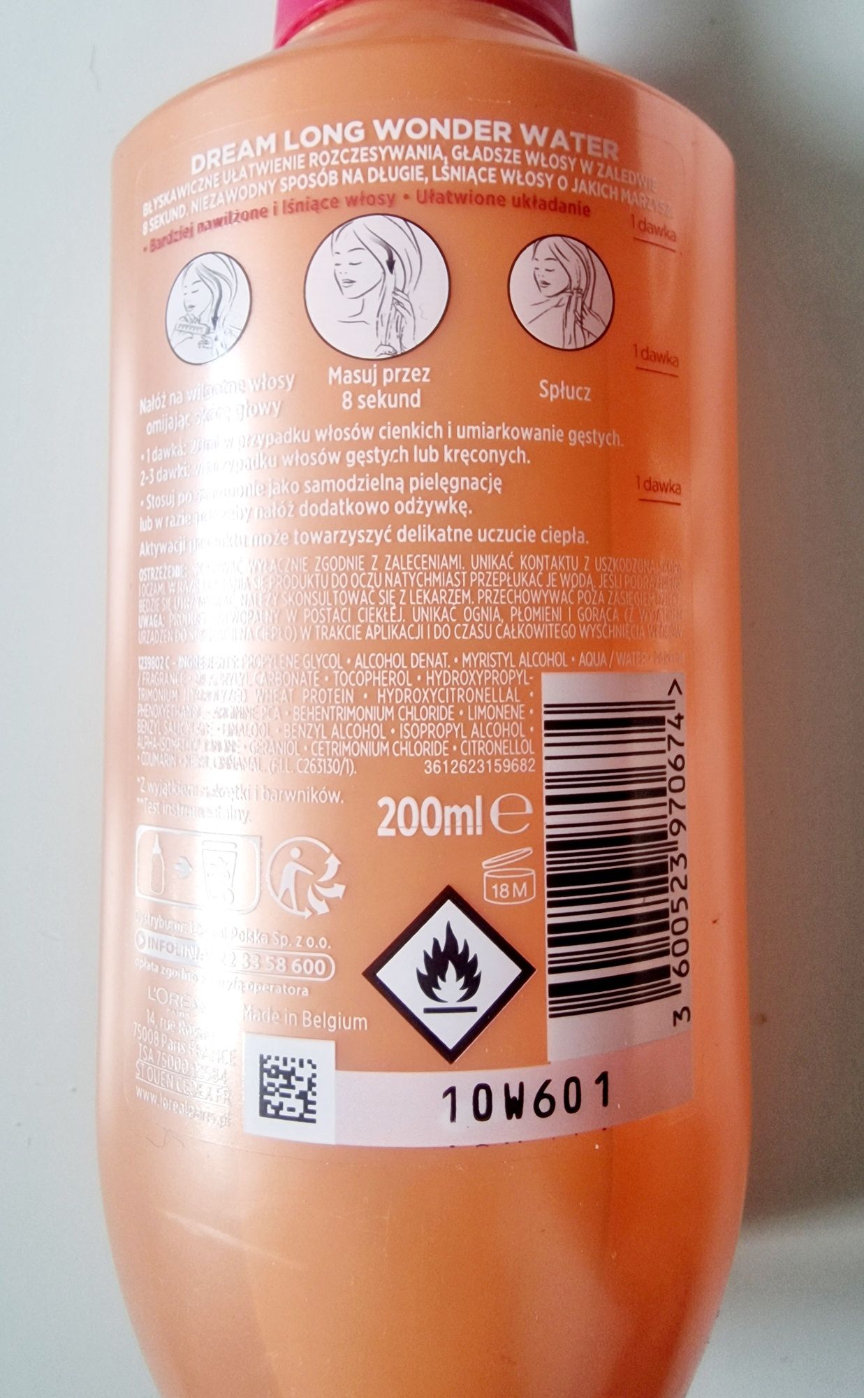 Elseve Wonder water 200ml ekspresowa odżywka do długich włosów