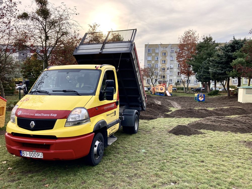 Kompost, ziemia do ogrodu, inne, transport mała wywrotka Białystok