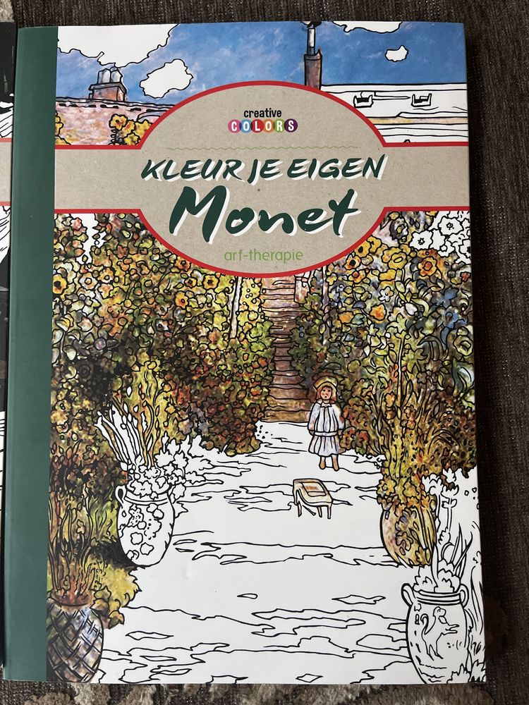 Van Gogh Monet kolorowanka art therapie kolorowanie obrazów 3 albumy