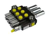 Rozdzielacz hydrauliczny 3-sekcyjny max przepływ 40L sterowany  linka