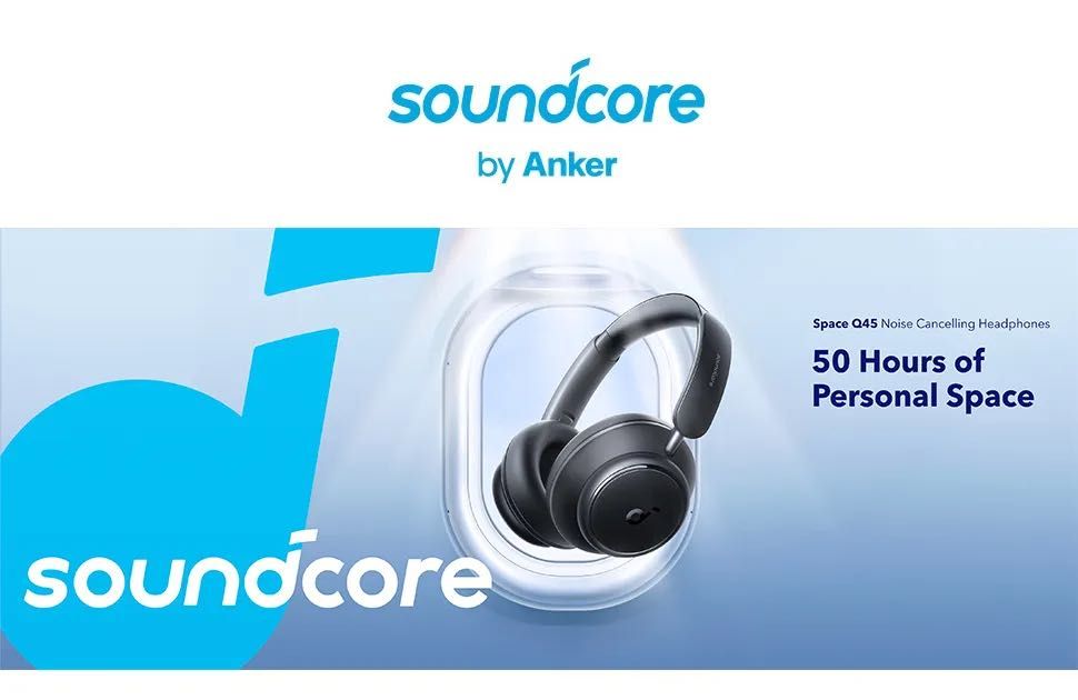 Навушники Anker SoundCore Space Q45. Hi-Res/LDAC. Чорні. Білі. Нові.