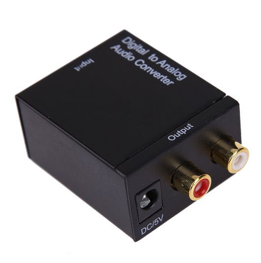 Conversor Audio Digital Fibra Optica Otica Coaxial p RCA ou Jack NOVO