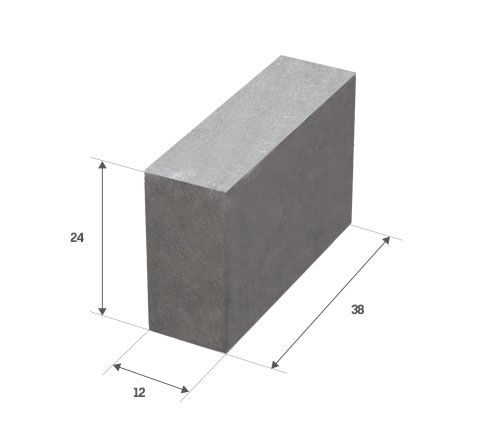 Bloczki betonowe fundamentowe bloczek fundamentowy 38x24x12