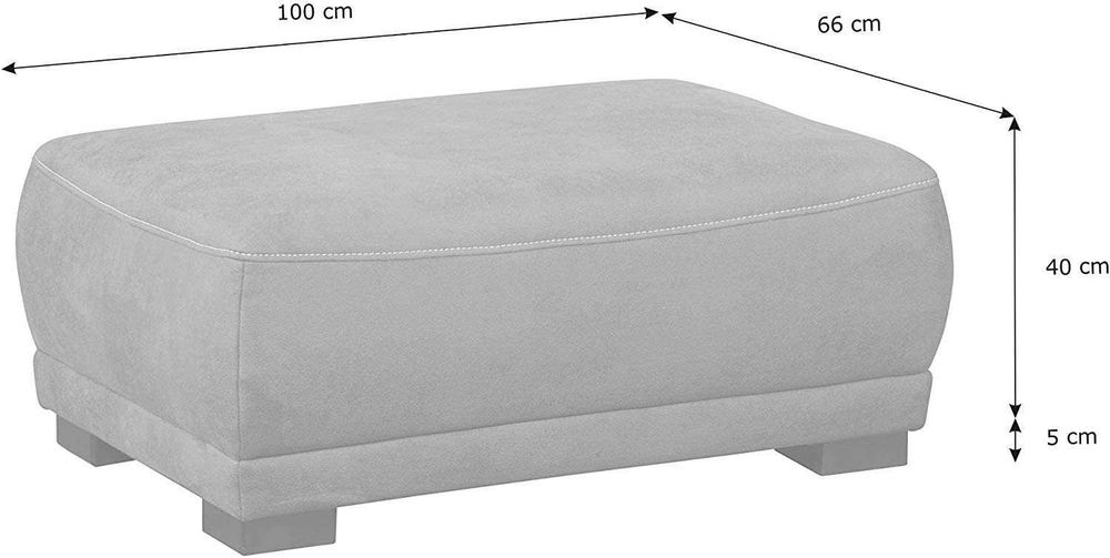 Pufa do salonu 100x40x66 cm brąz Cavadore Modeo NOWA